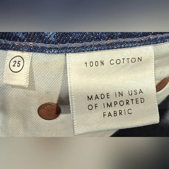 GRLFRND Raw Hem Button Fly Denim Shorts Size 25 - Picture 7 of 7